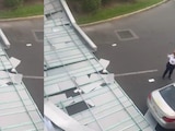 Cae techumbre de puente peatonal de la Terminal 1 del AICM.