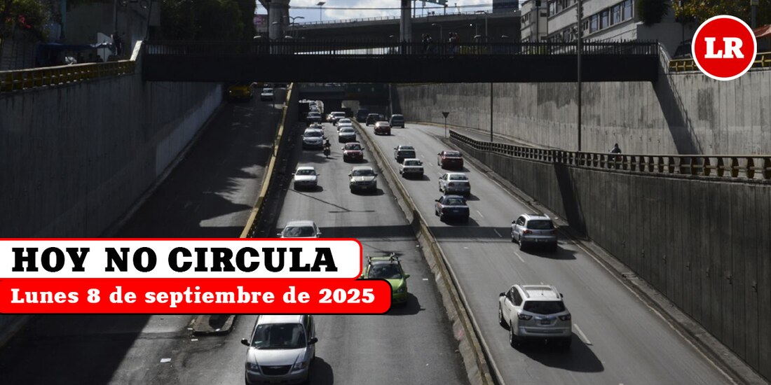Te contamos cómo aplica el Hoy No Circula este lunes 8 de septiembre de 2025 en Ciudad de México y el Estado de México.