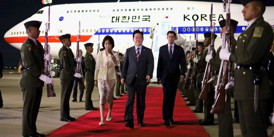 Presidente de Corea del Sur llega a México