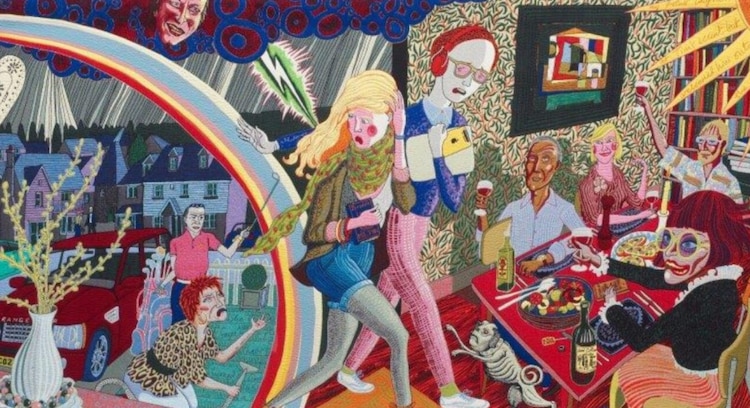 Obra textil del artista inglés Grayson Perry.