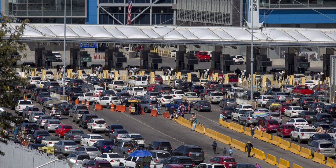 Frontera entre México y EU, el 29 de febrero de 2020.
