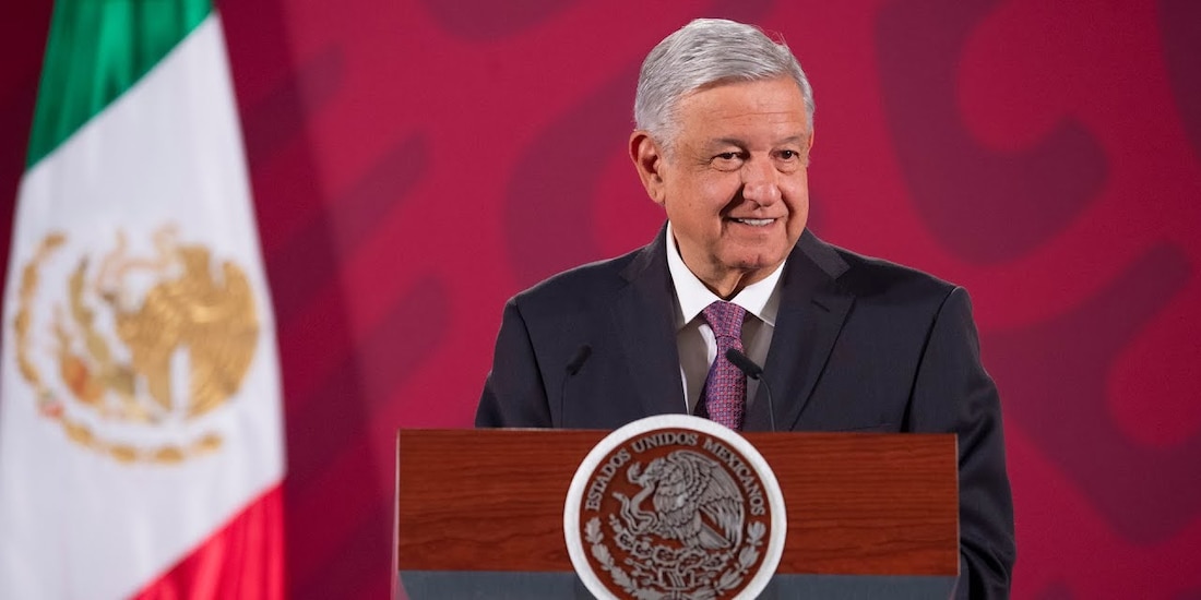 Andrés Manuel López Obrador en conferencia de prensa.