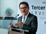 El coordinador de Morena en el Senado de la República, Ignacio Mier Velazco, en una fotografía ilustrativa.