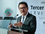 El coordinador de Morena en el Senado de la República, Ignacio Mier Velazco, en una fotografía ilustrativa.