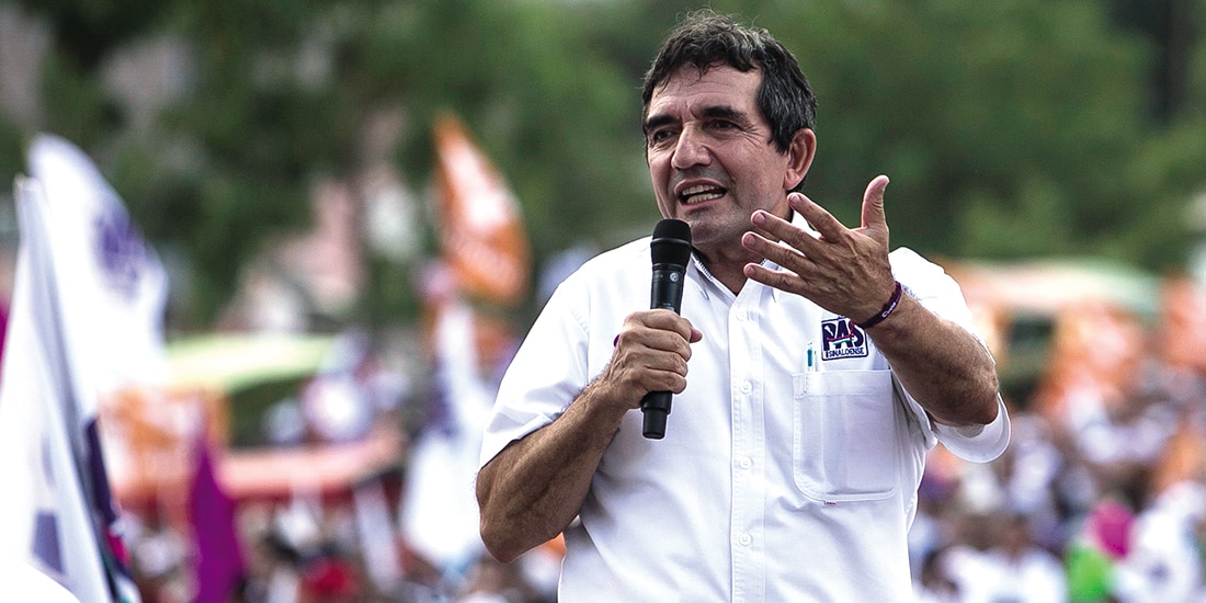 El entonces candidato de MC-Partido Sinaloense, en mayo de 2016.