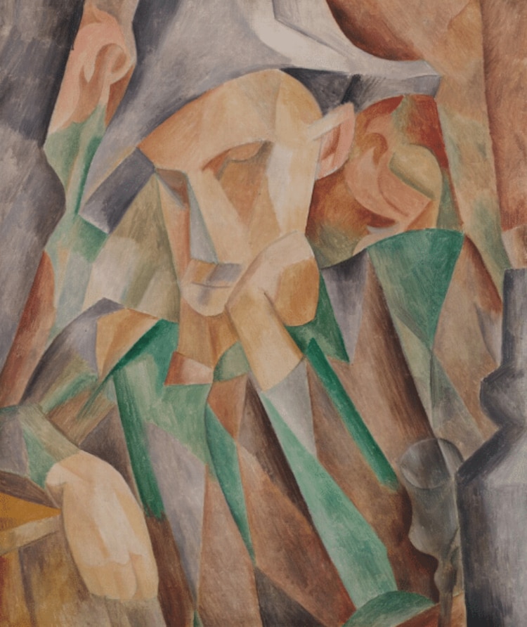 Pablo Picasso. Arlequín (Busto). 1909. Óleo sobre lienzo.