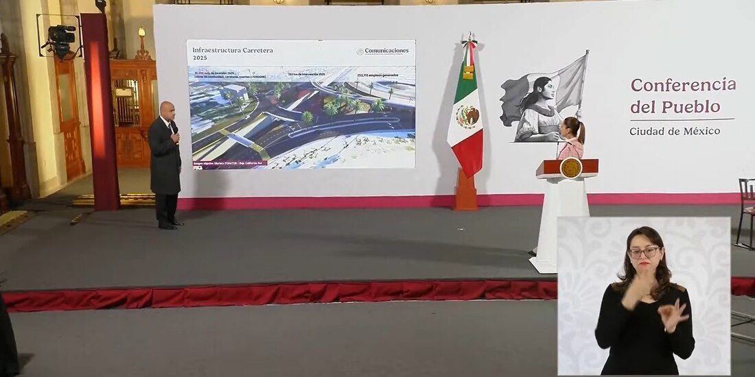 El secretario de Infraestructura, Comunicaciones y Transportes (SICT), Jesús Esteva, la inversión para el Plan Carretero 2025