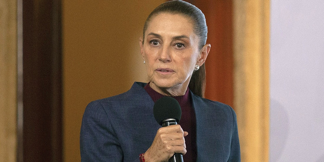 La Jefa del Ejecutivo, ayer, en conferencia de prensa en Palacio Nacional.