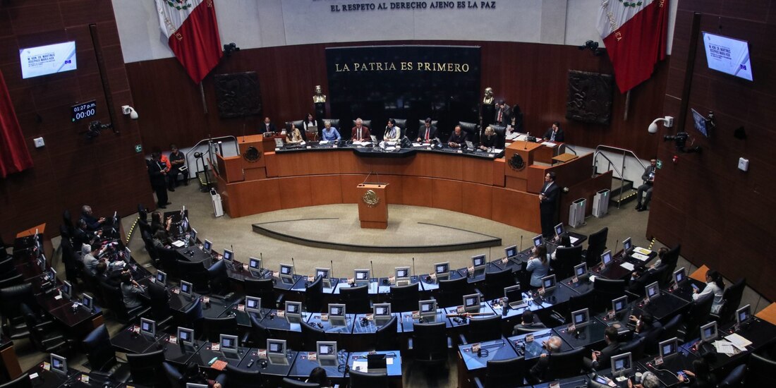 Una imagen de la sesión ordinaria en el Senado de la República el pasado 14 de noviembre de 2023