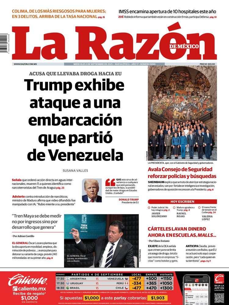La Razón 03 Septiembre 2025
