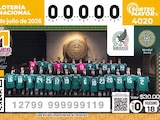 Presentan el nuevo billete conmemorativo de la Lotería Nacional dedicado a la Selección Mexicana de Futbol.