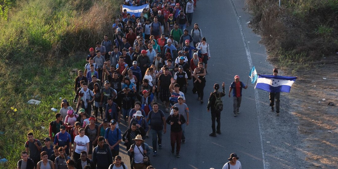 El pasado 23 de enero, cientos de migrantes centroamericanos se agruparon en caravana para adentrase a territorio nacional.