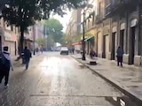 Calles del Centro Histórico, en CDMX, la mañana de este viernes.