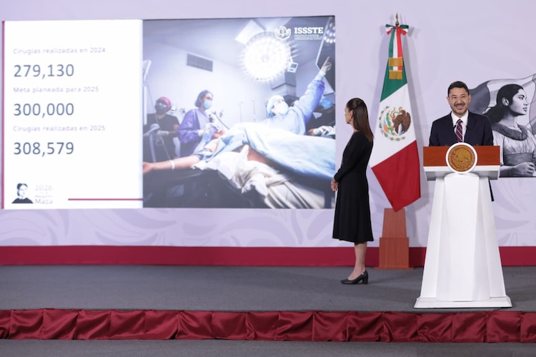 El ISSSTE proyecta superar la meta anual de 344 mil cirugías para reducir el rezago en la atención de los derechohabientes.