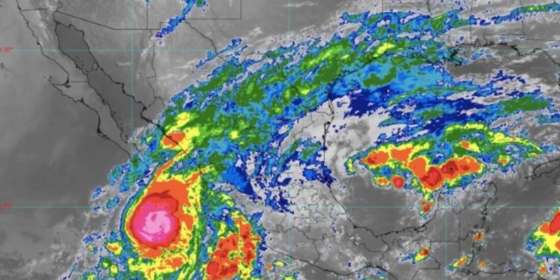 Imagen del huracán 'Lidia'.