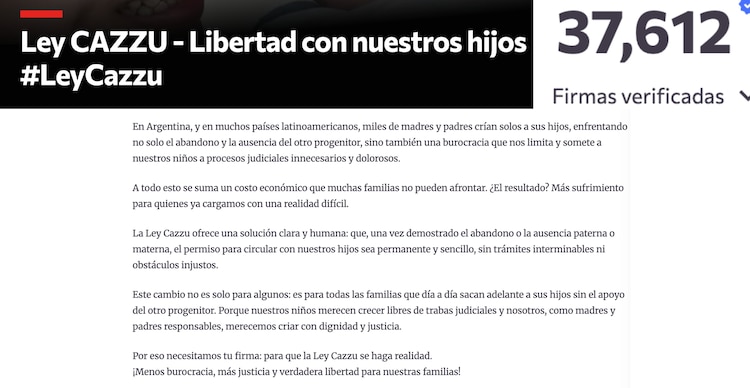 Ley Cazzu en Change.org
