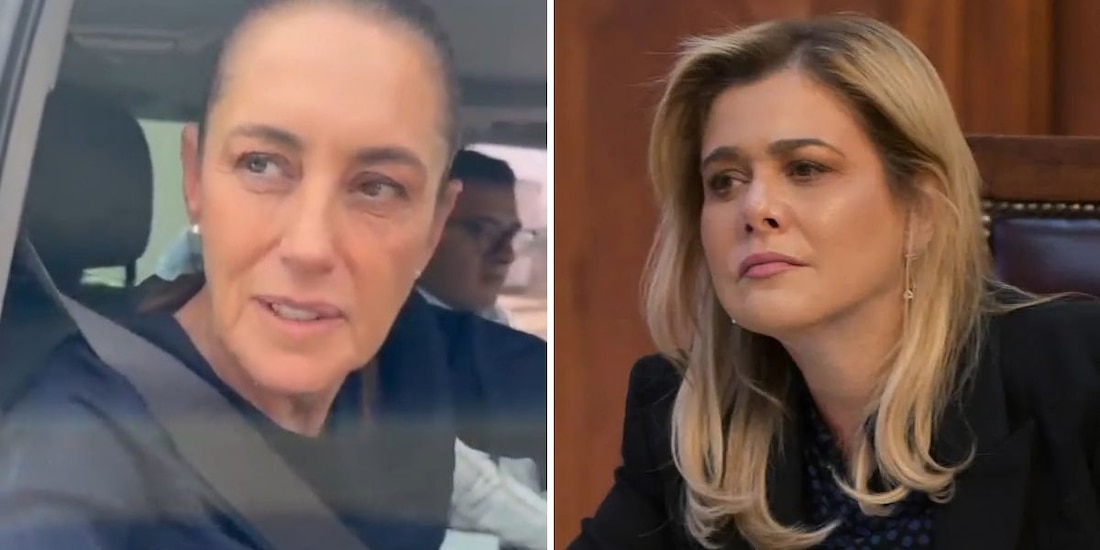 Presidenta Claudia Sheinbaum (izq.) dio más detalles de su reunión privada con Maru Campos (der.).