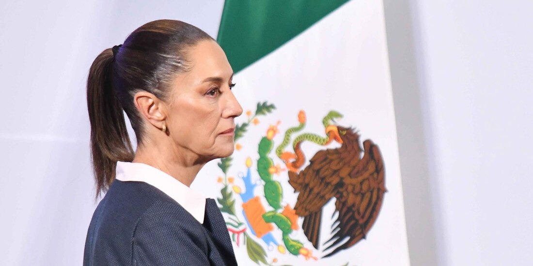 Claudia Sheinbaum, Presidenta de México, durante la conferencia de prensa.