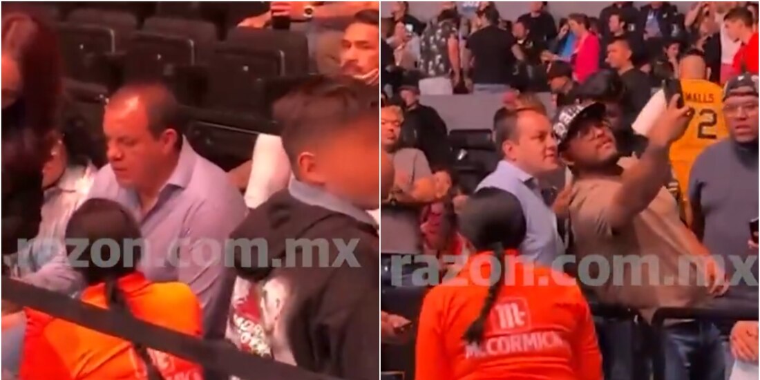 La Razón captó a Cuauhtémoc Blanco en la Arena Ciudad de México, en medio de la polémica de desafuero.