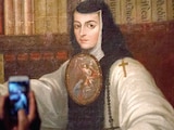 RETRATO Sor Juana Inés de la Cruz de Miguel Cabrera, en Monterrey, foto de archivo