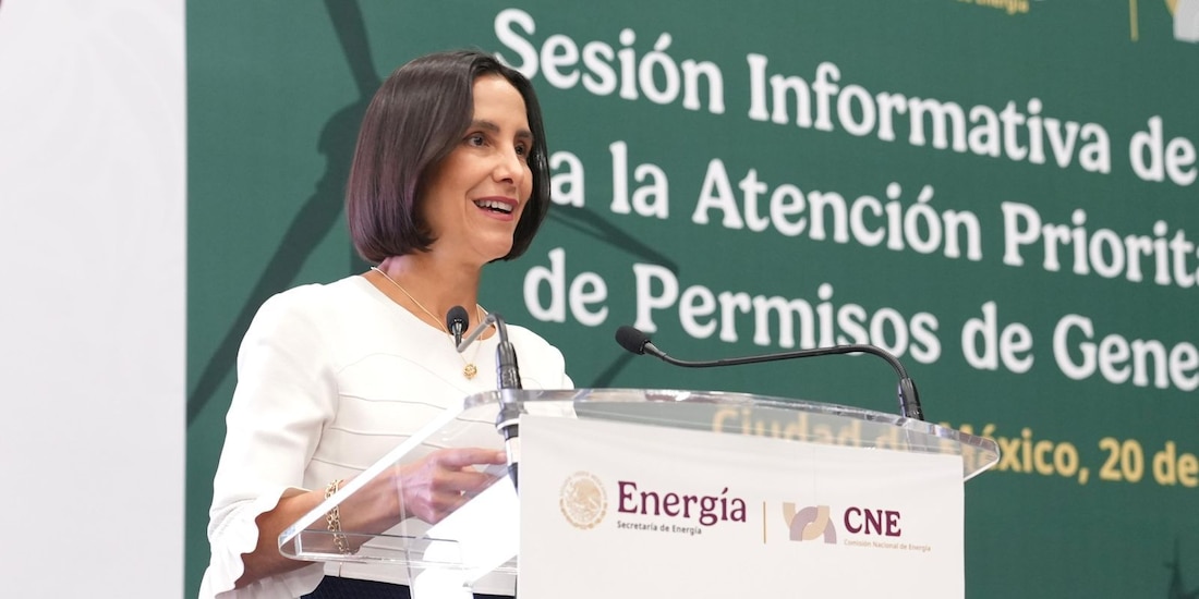 La secretaria de Energía, Luz Elena González Escobar.