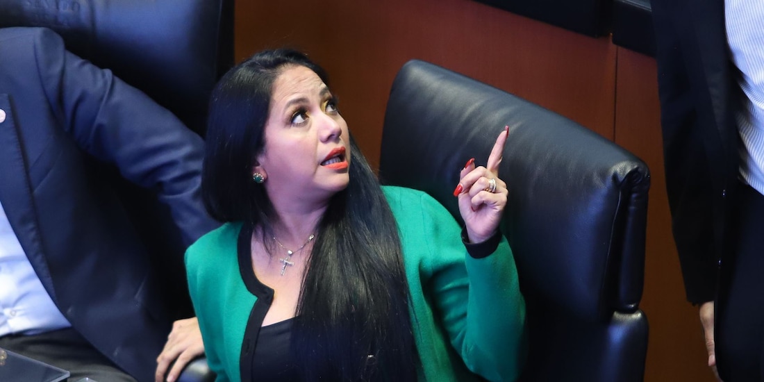 Juanita Guerra, senadora del Partido Verde, exhibida por usar en un salón de belleza instalado dentro del Senado.