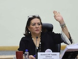 Guadalupe Taddei Zavala, consejera presidenta del INE, durante la Sesión Ordinaria en el Instituto Nacional Electoral