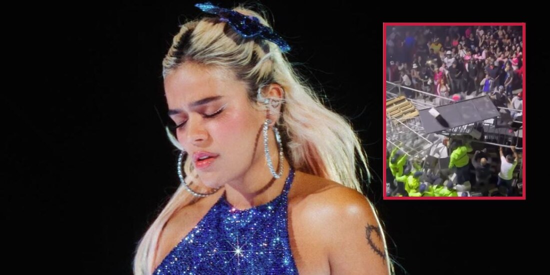 Concierto de Karol G termina en caos y riñas entre policías y fans
