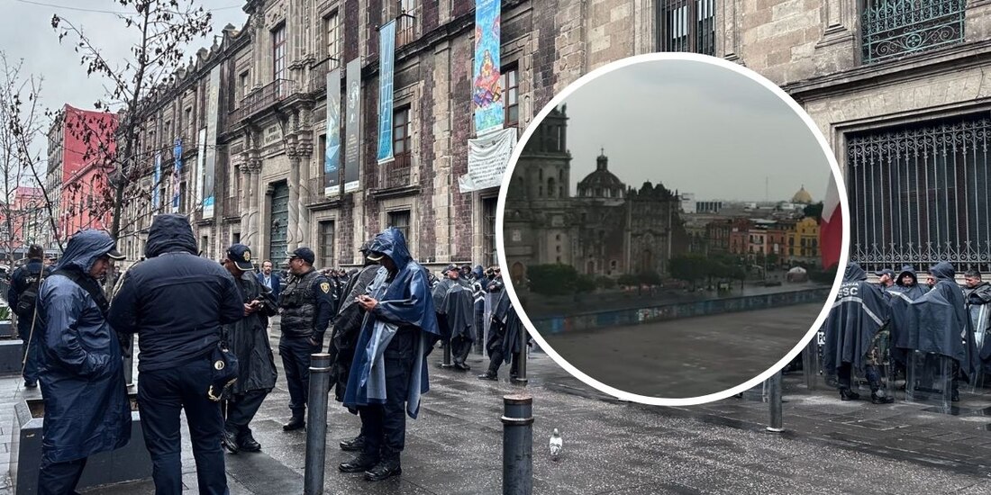 Colocan vallas alrededor de Palacio Nacional.