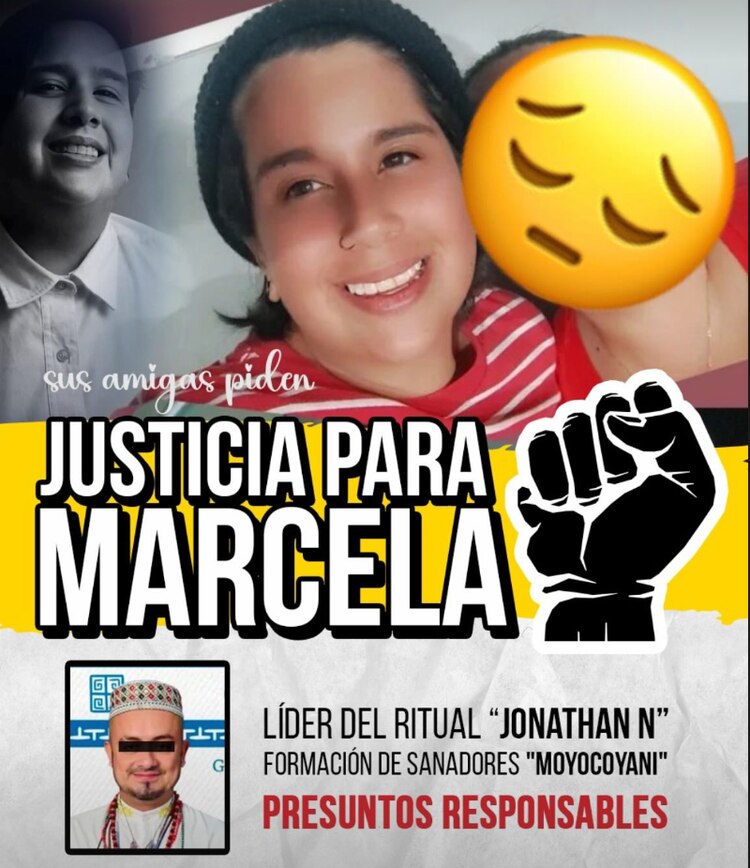 Marcela Alcazar, mujer que murió en el ritual con veneno de rana