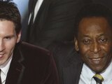 Messi y Pelé en un evento de la FIFA