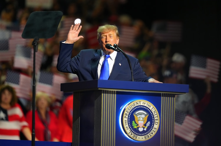 El presidente Donald Trump durante la convención republicana en Dallas, Texas, el 9 de septiembre de 2026.