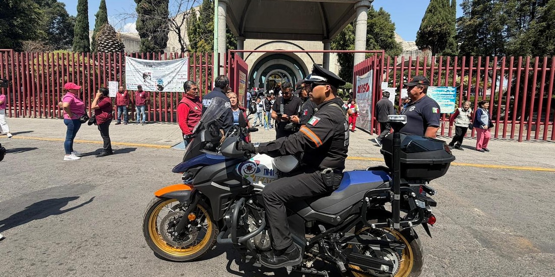 Vigilancia de la Policía en Ecatepec.