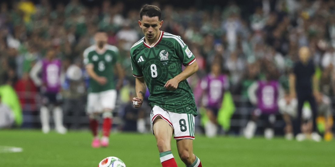Álvaro Fidalgo en un juego de la Copa del Mundo 2026 con México