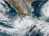 Así luce la tormenta tropical "John" desde los satélites del NHC.