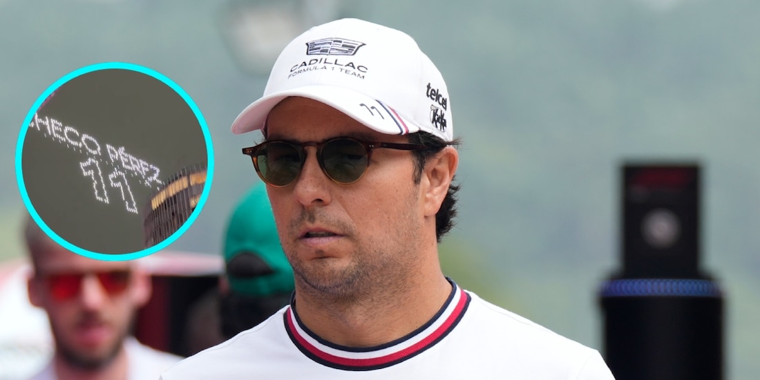 Un show de drones de Checo Pérez se realizó en CDMX en víspera del Gran Premio de México de F1.