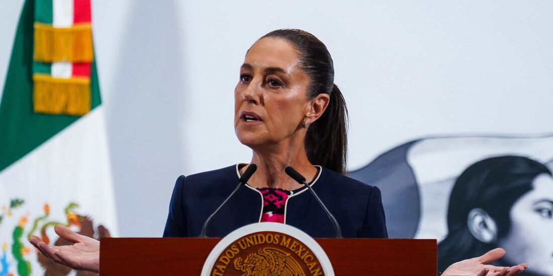 La mandataria en conferencia matutina, ayer.