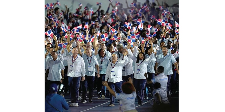 LA DELEGACIÓN de República Dominicana,
país anfitrión de la competencia regional, ayer