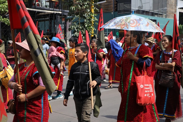 Integrantes de la CNTE exigen mejoras salariales y otros puntos.