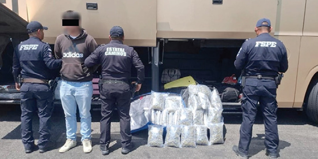 El joven de 24 años detenido por autoridades estatales de Guanajuato, ayer.