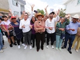Azucena Cisneros rehabilita la avenida Verdines, en Ecatepec.