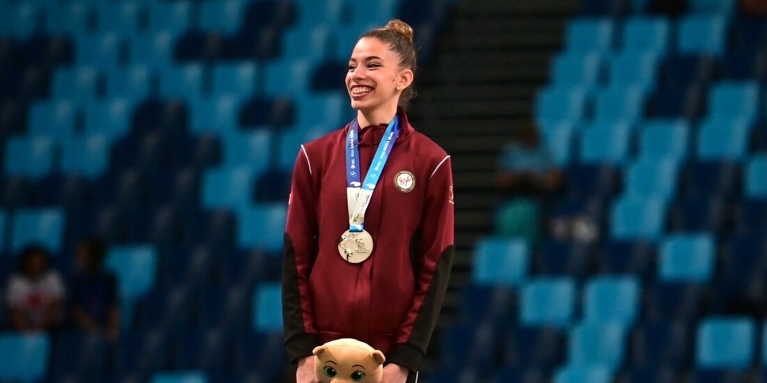 Marijosé Delgado ganó la plata en el Panamericano Juvenil de Gimnasia Rítmica Junior y Pre-Junior.