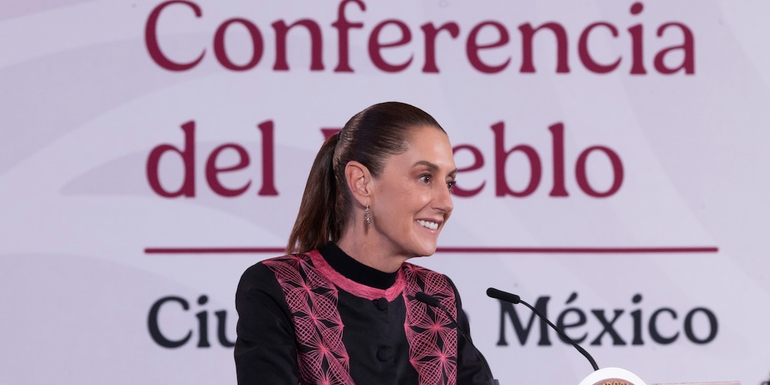 Claudia Sheinbaum en su conferencia de este miércoles.