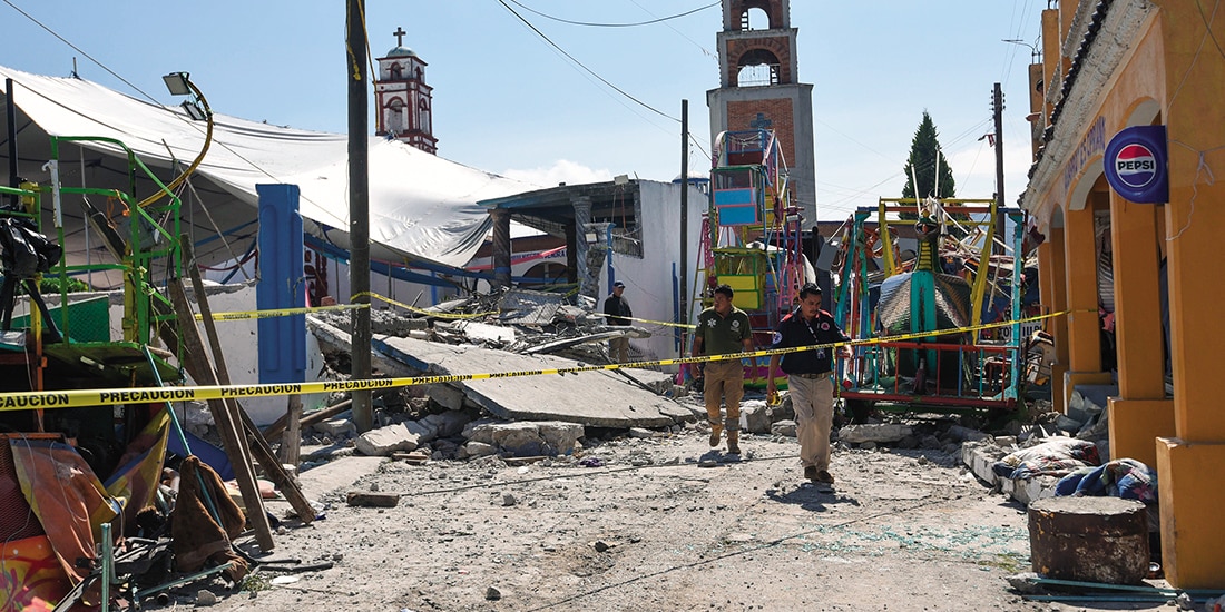 HABITACIÓN derribada por explosión
del sábado