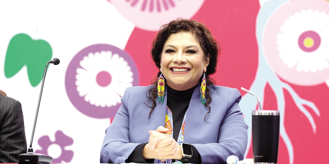 La Jefa de Gobierno, ayer en conferencia de prensa