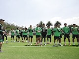 El káiser en el entrenamiento del martes pasado en el CAR.