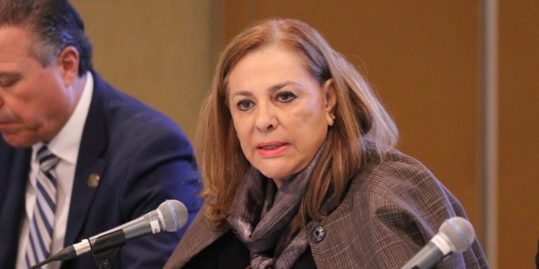 Graciela Ortiz, en conferencia de prensa, el pasado 19 de diciembre.