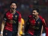 Manuel Capasso celebrando su gol ante los Tigres.