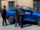 Carlos Salazar a su arribo a Palacio Nacional