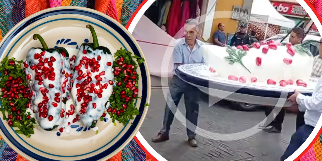 Video del chile en nogada gigante